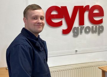 Jenson completing his Apprenticeship with Eyre Group