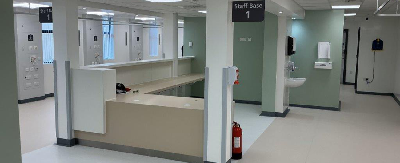 Completed works at Same Day Emergency Care Unit at James Paget University Hospital