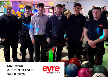 Apprentices at Eyre Group attending event for National Apprenticeship Week 2026